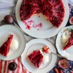 Upside Down Plum Passionfruit Cake