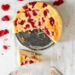 Raspberry Custard Cheesecake