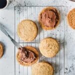 Coffee Sandwich Cookies with Chocolate Filling