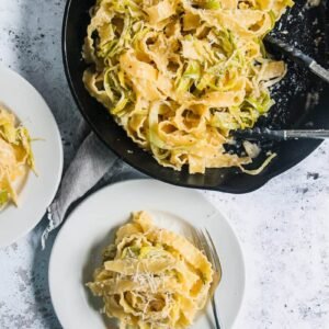 Leek and Goat’s Cheese Pasta