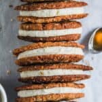 Crispy Anzac Sandwich Biscuits
