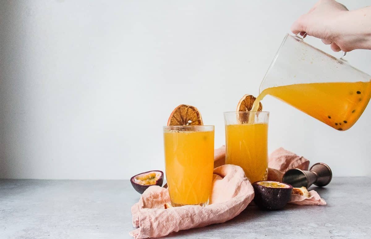 warm orange cocktail