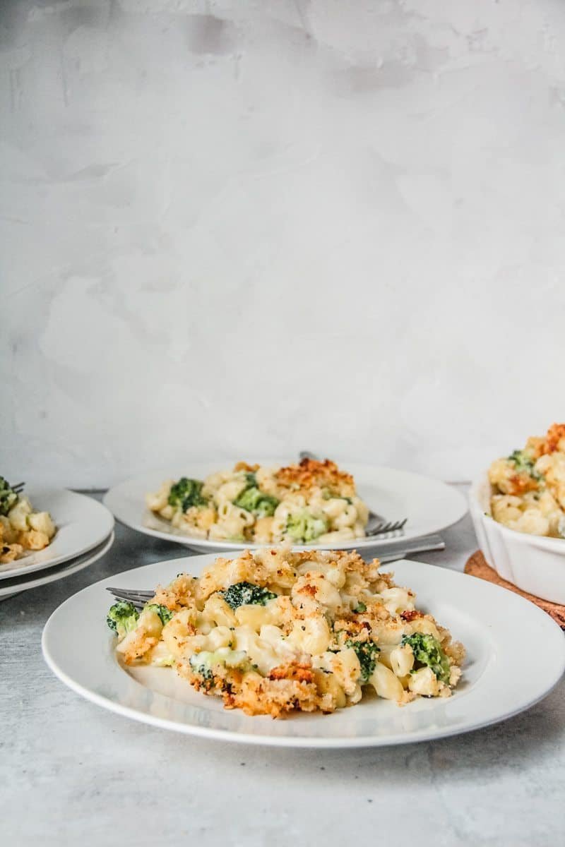 broccoli baked mac and cheese