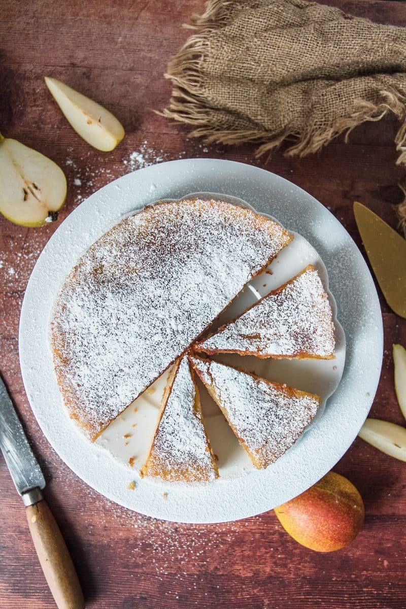 french pear cake