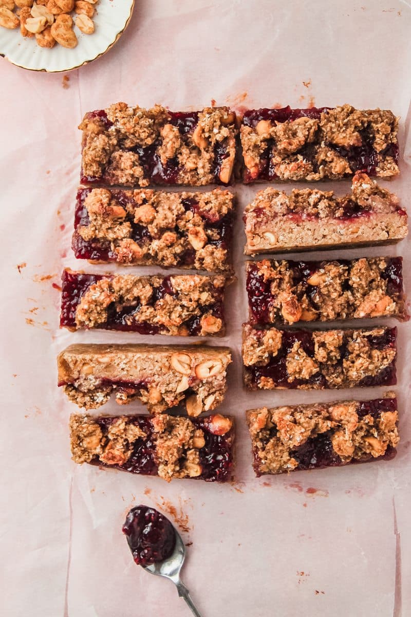 peanut butter jam bars